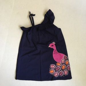 Gymboree Navy Peacock Dress